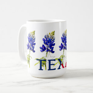 Five Texas Bluebonnet Flowers Mug