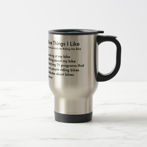 Image of Five Things Plain Travel Mug