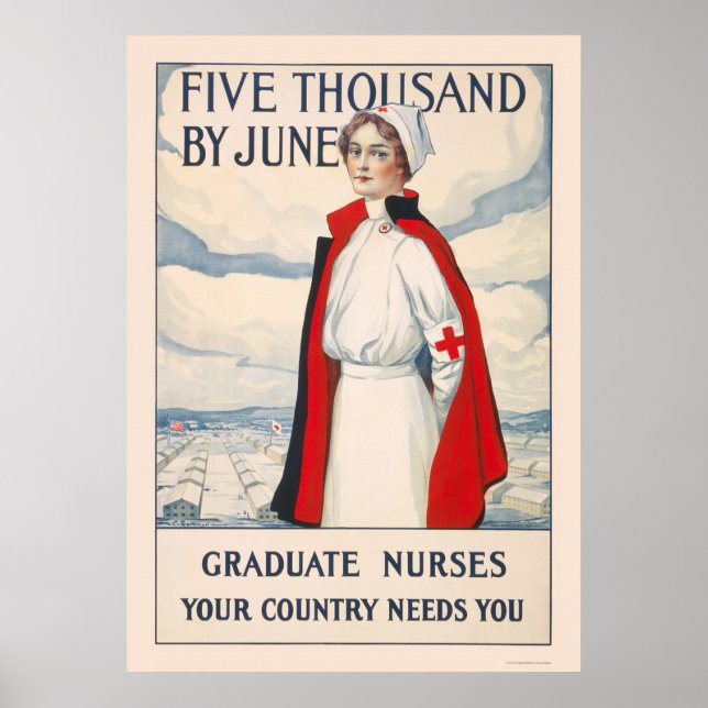 Five thousand by June - Graduate Nurses Needed Poster (Front)