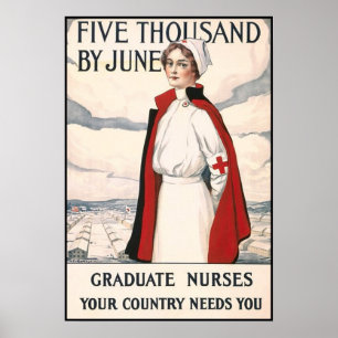 Five Thousand by June Nurse Recruiting Poster
