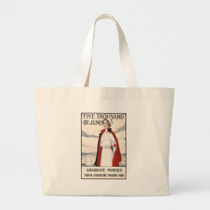 Five Thousand by June Nurse Recruiting Poster Large Tote Bag