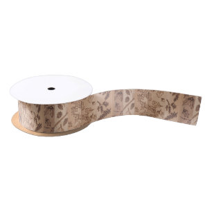 Five Trees Rustic Primitive Woodland Satin Ribbon