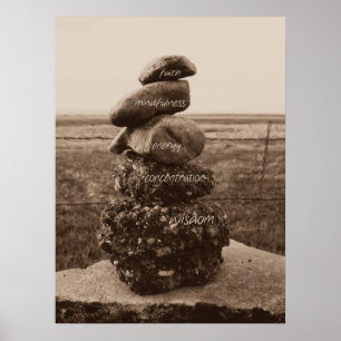 Five Virtues of Zen Poster