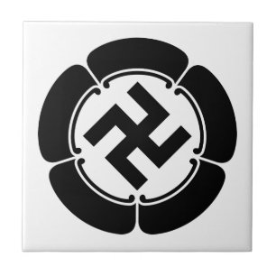 Five watermelons and five-pronged manji tile