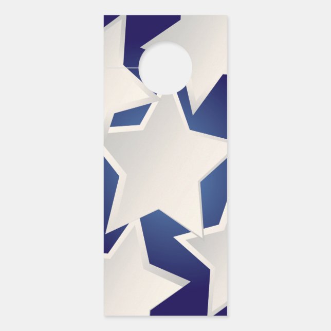 Five white stars door hanger (Front)