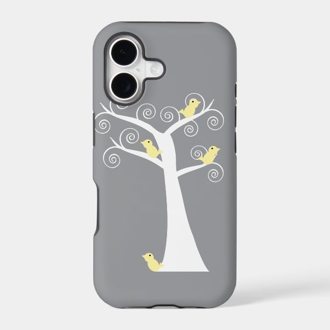Five Yellow Birds in a Tree Case (Back)
