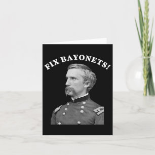 Fix Bayonets Civil War Quote Joshua Chamberlain  Card