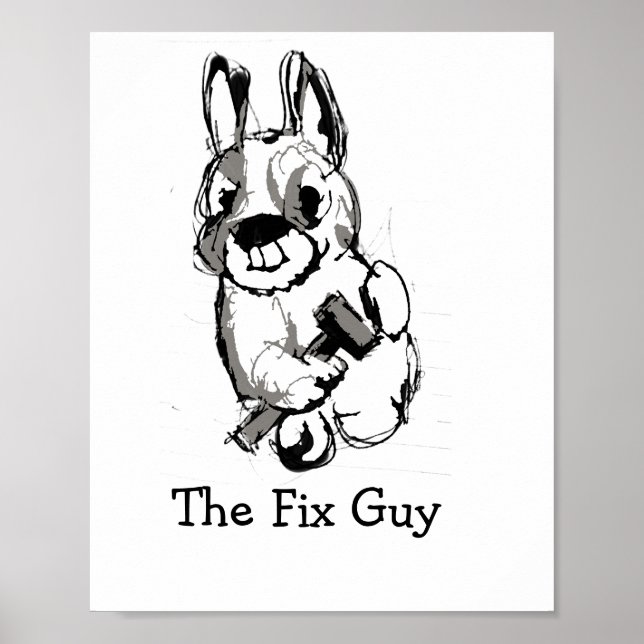 Fix Guy Print, Value Poster Paper (Matte) (Front)