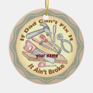 Fix It Dad Ceramic Tree Decoration