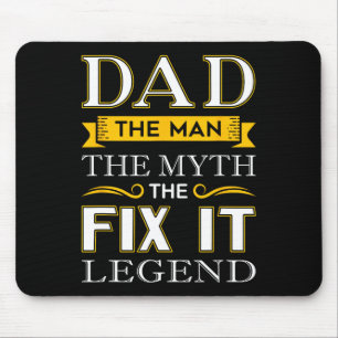 Fix It Dad Gifts Fathers Day Handy Man Mouse Mat