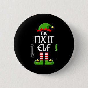 Fix It Elf Family Matching Group Christmas 6 Cm Round Badge