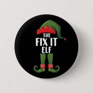 Fix It Elf Family Matching Group Christmas  6 Cm Round Badge
