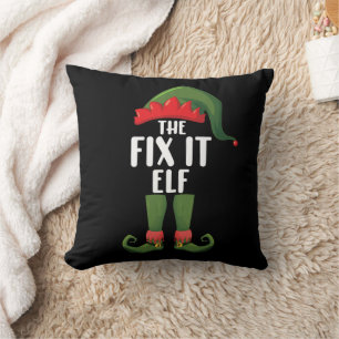 Fix It Elf Family Matching Group Christmas  Cushion