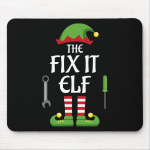 Fix It Elf Family Matching Group Christmas  Mouse Mat