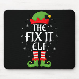 Fix It Elf Xmas Family Matching Elf Squad Christma Mouse Mat