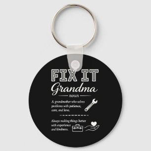 Fix It Grandma Definition Mothers Day Grandmother Key Ring