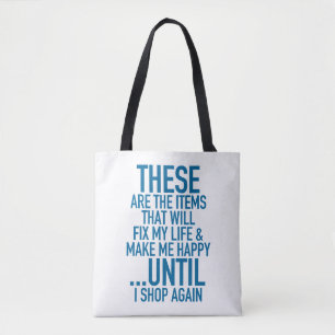 Fix My Shopaholic Life Tote Bag