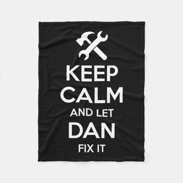 Fix Quote Funny Birthday Personalised Name Gift Id Fleece Blanket (Front)