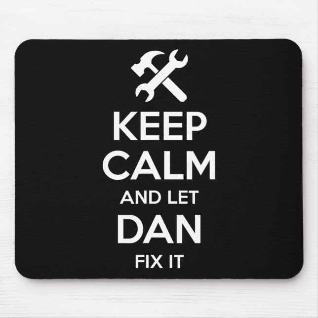 Fix Quote Funny Birthday Personalised Name Gift Id Mouse Mat (Front)