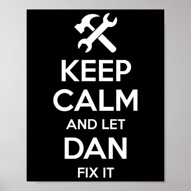Fix Quote Funny Birthday Personalised Name Gift Id Poster (Front)
