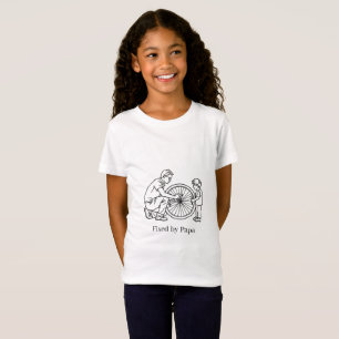 Fixed by Papa Father Son Line Art T-Shirt