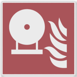 Fixed Fire Extinguisher Bottle Safety Sign