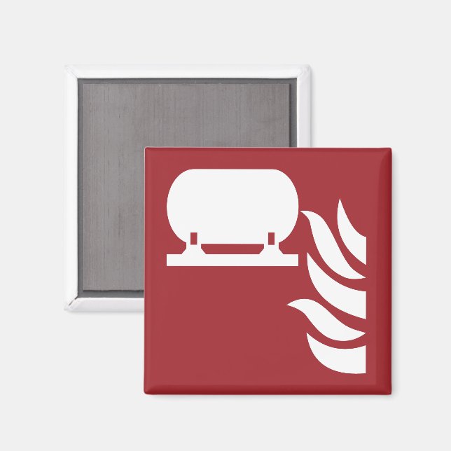 Fixed Fire Extinguisher Installation Safety Sign Magnet (Front/Back)