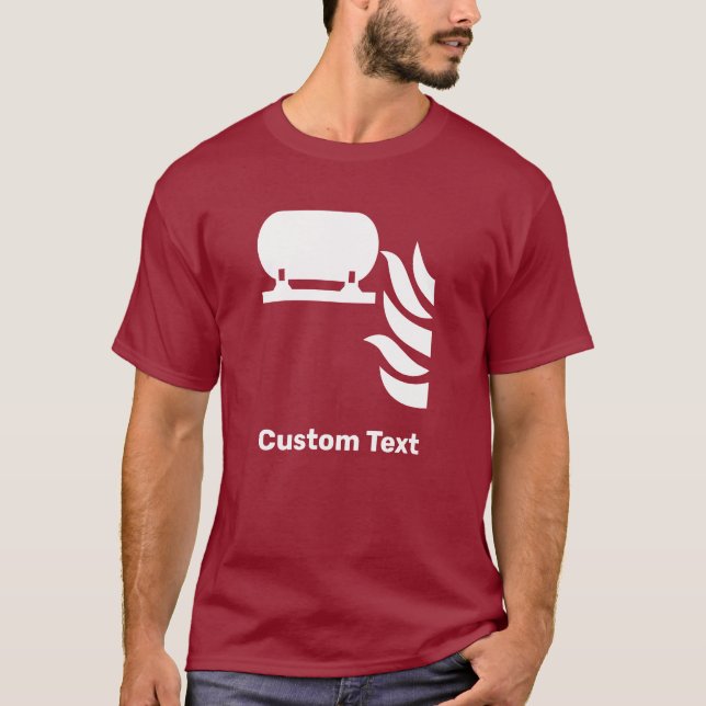 Fixed Fire Extinguisher Installation Safety Sign T-Shirt (Front)