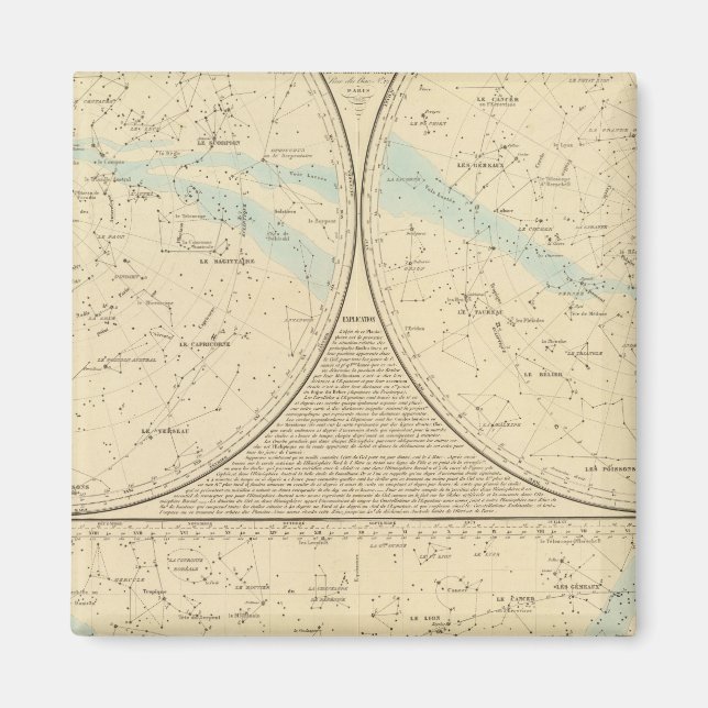 Fixed Stars map Magnet (Front)