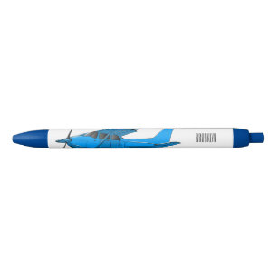 Fixed-wing aircraft cartoon illustration black ink pen
