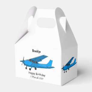 Fixed-wing aircraft cartoon illustration favour box