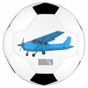 Fixed-wing aircraft cartoon illustration football