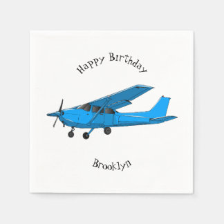 Fixed-wing aircraft cartoon illustration napkin