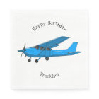 Fixed-wing aircraft cartoon illustration