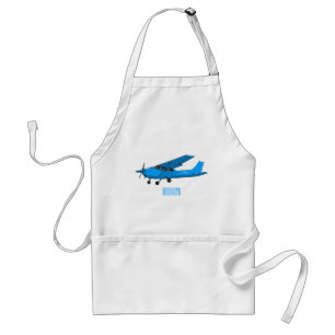 Fixed-wing aircraft cartoon illustration standard apron