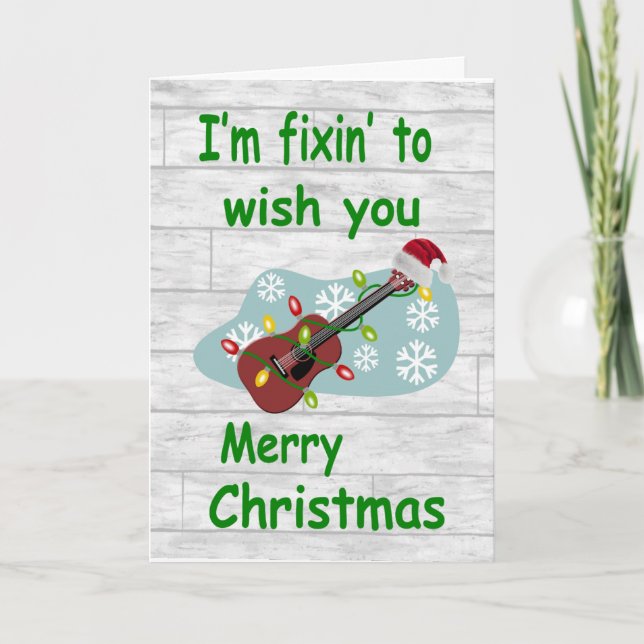 Fixin' Nashville Christmas Greeting Card (Front)