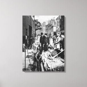 Fixing a Pipe Canvas Print