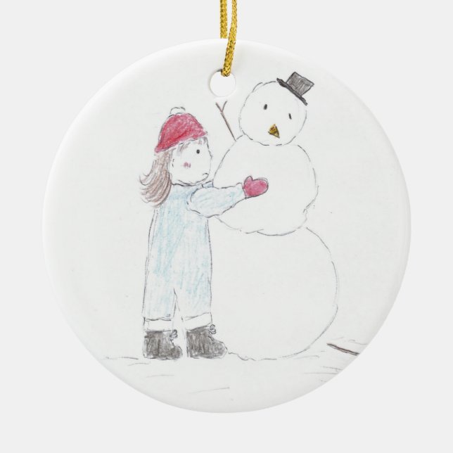 Fixing Frosty Ceramic Tree Decoration (Front)