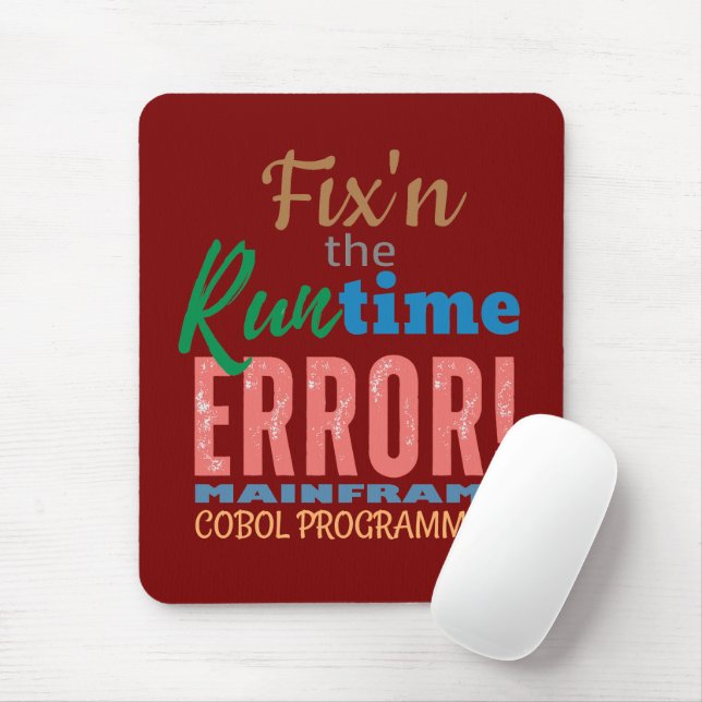 Fixing Mainframe Cobol Runtime Error Mouse Mat (With Mouse)