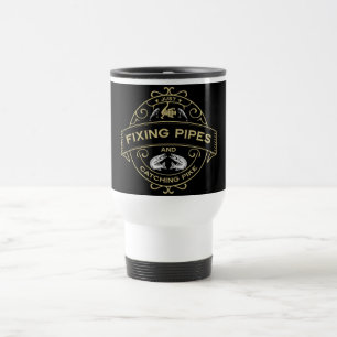 Fixing Pipes & Catching Pike Travel Mug