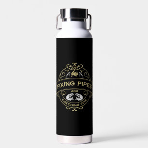 Fixing Pipes & Catching Pike Water Bottle