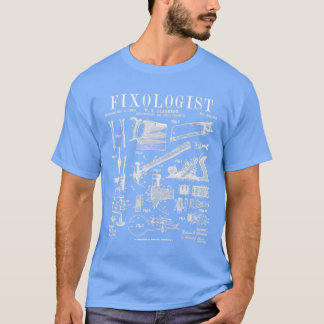 Fixologist Carpenter Carpentry Tools Vintage Paten T-Shirt