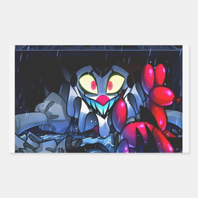Fizz Halloween Slasher | Helluva Boss |  Rectangular Sticker (Front)