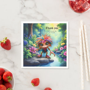 Fizzwiggle the Rainbow Mischief Sprite. Napkin