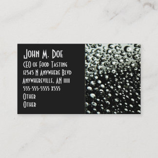 Fizzy Bubbles Business Card