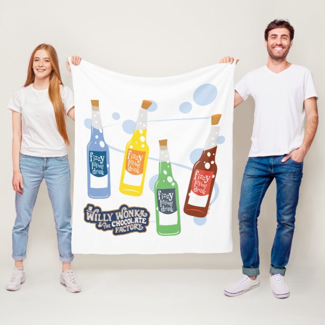 Fizzy Lifting Drink Graphic Fleece Blanket (In Situ)