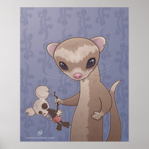 Fizzy The Ferret Poster