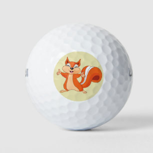 Fizzy the Playful Squirrel Golf Balls