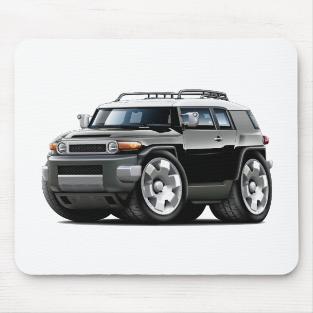 Fj Cruiser Black Car Mouse Mat (Front)