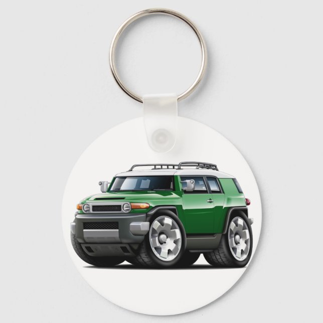 Fj Cruiser Green Car Key Ring (Front)